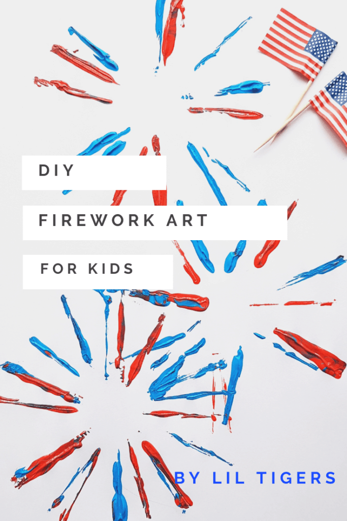 DIY Firework art for kids