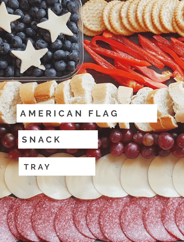 American Flag Snack tray