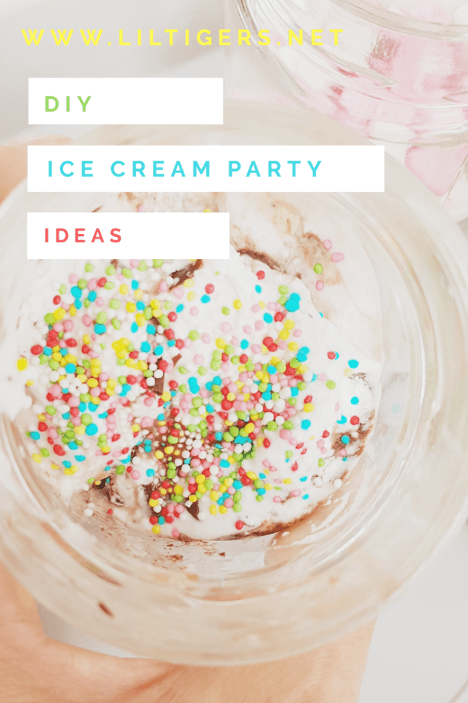 Ice cream bar party idea