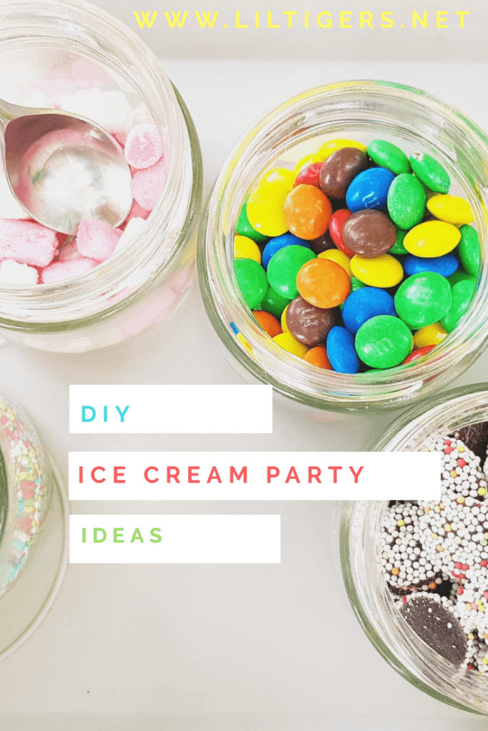 DIY ice cream bar party idea