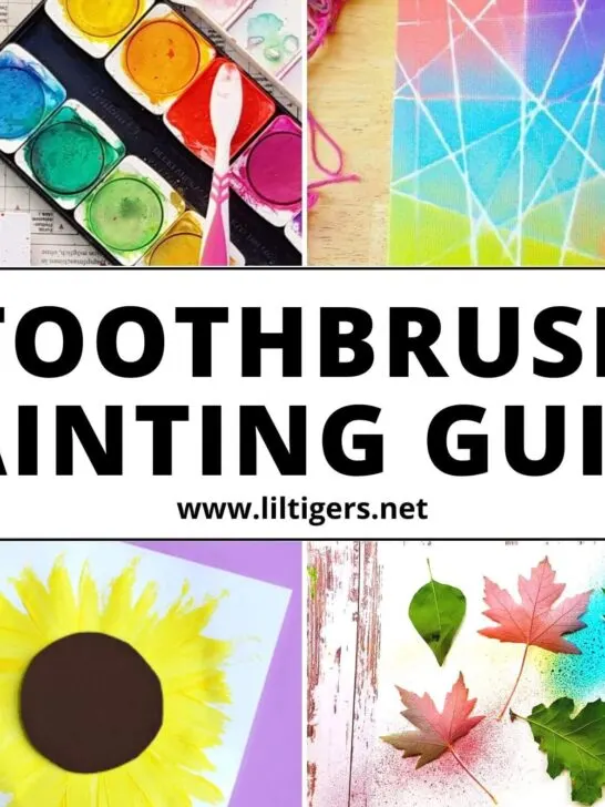 toothbrush painting