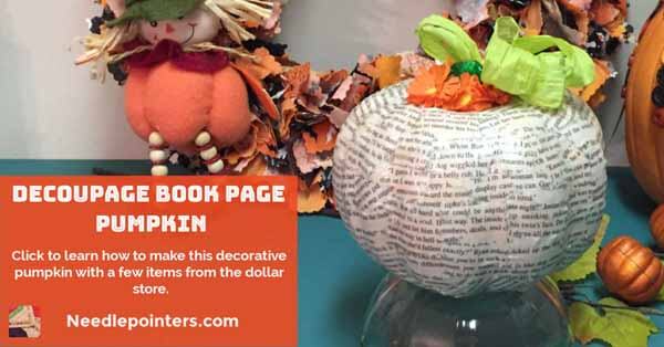 book page pumpkin