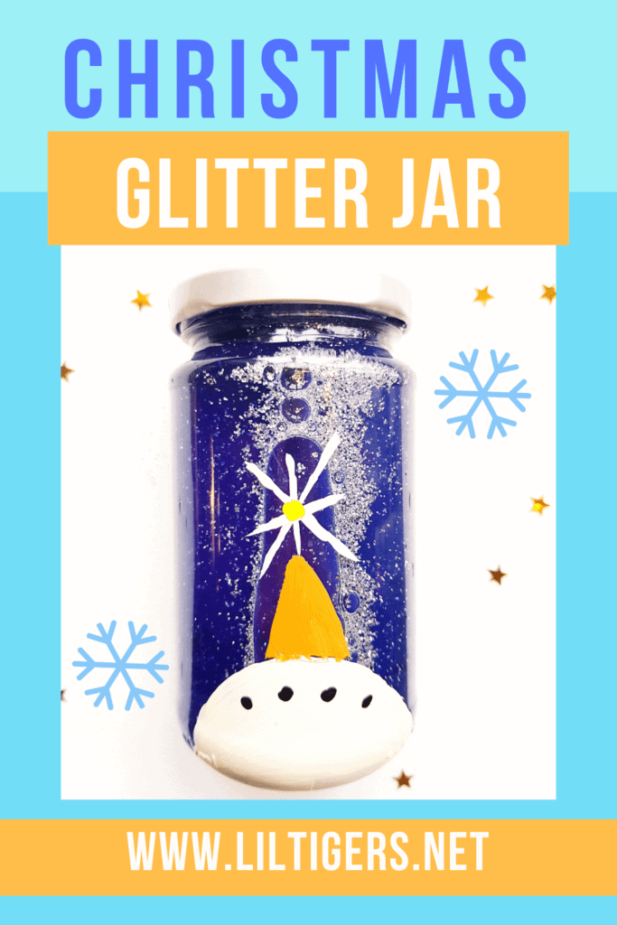 Calming Christmas Glitter Jar