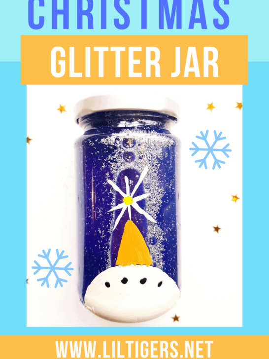 christmas glitter jar