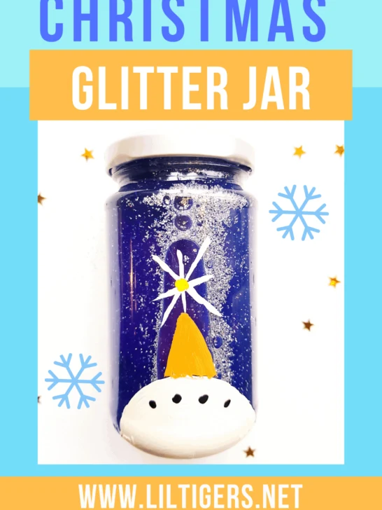 christmas glitter jar