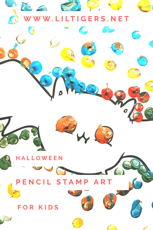 Hallowenn pencil stamp art