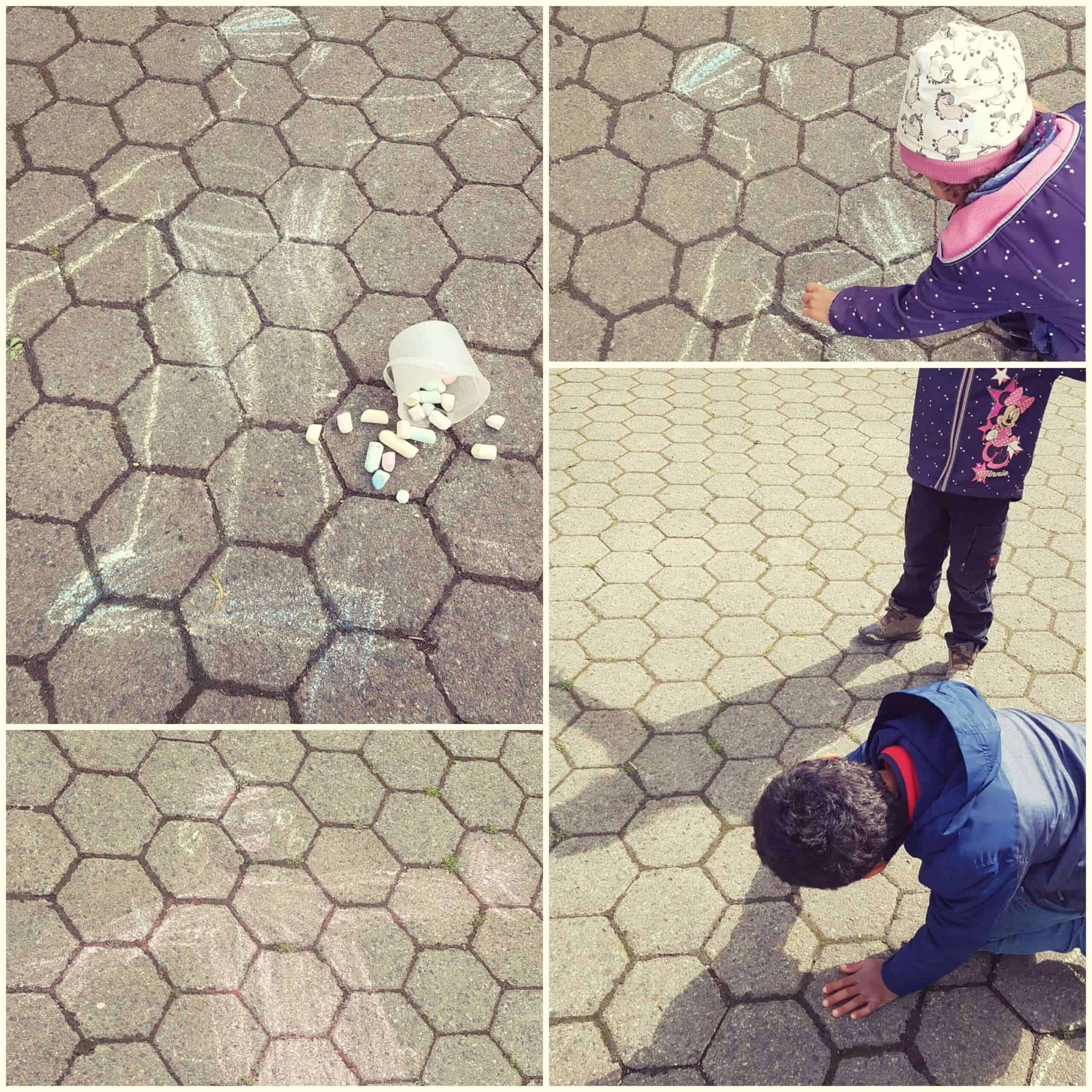 Chalk shadow play