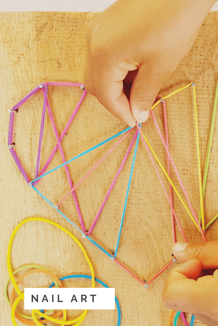 My second ever nail string art. A pretty unicorn for my niece's birthday. :  r/crafts