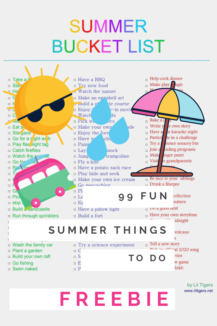 awesome summer bucket list