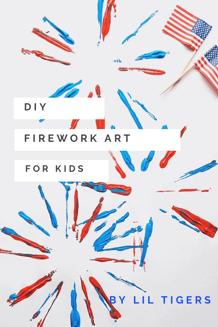 diy firework art project for kids