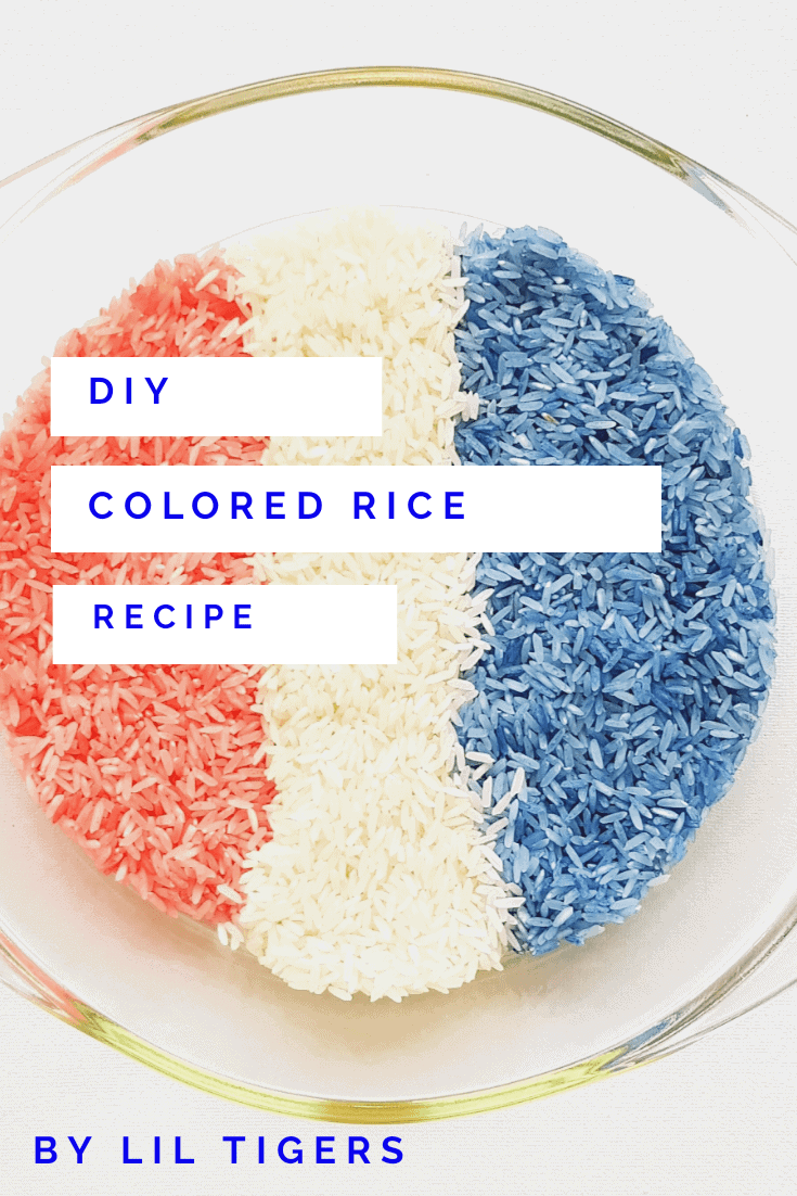 DIY colored rice recipe