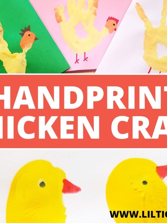 handprint chicken craft