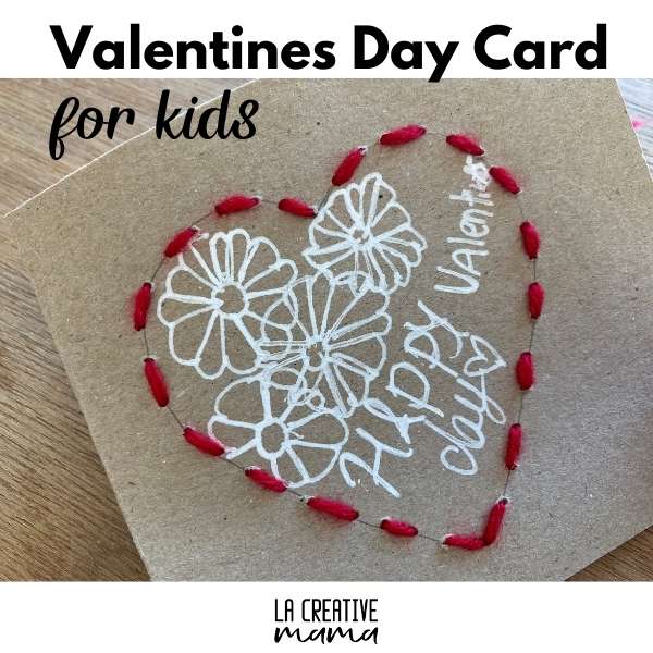 Valentine's day crafts: Valentine's day card for kids