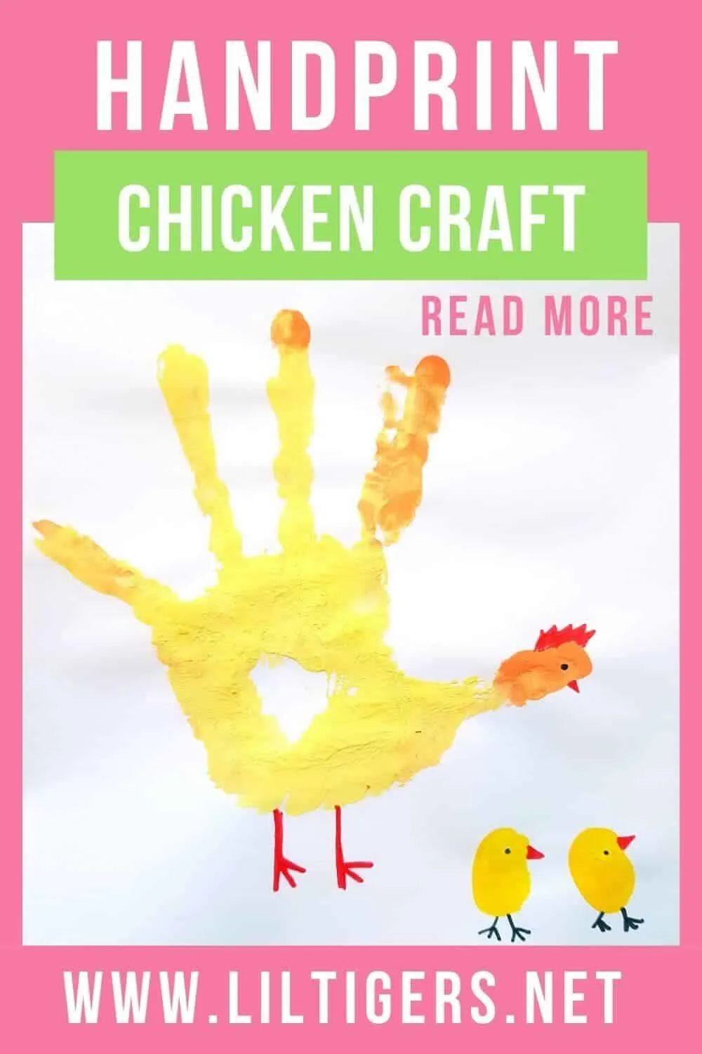 handprint chicken craft