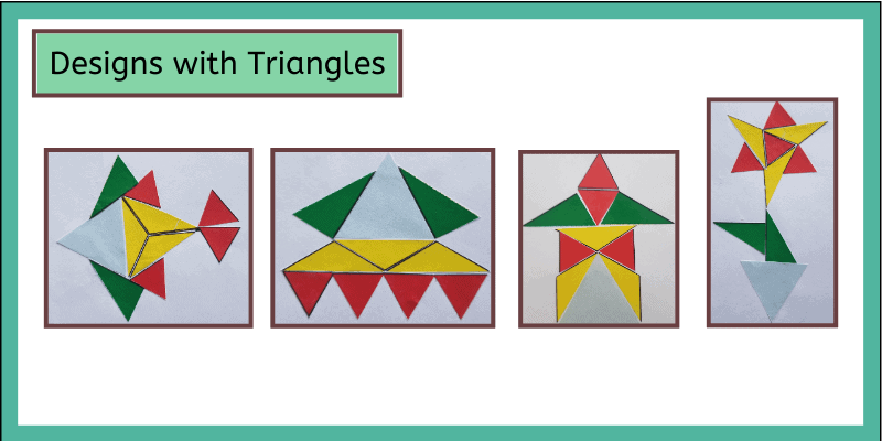 design with triangles arts and craft project