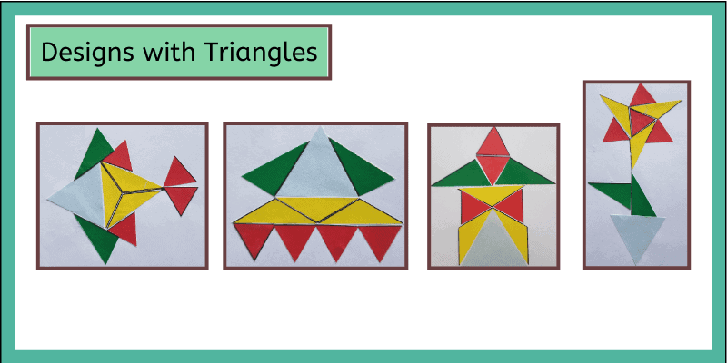 design with triangles arts and craft project