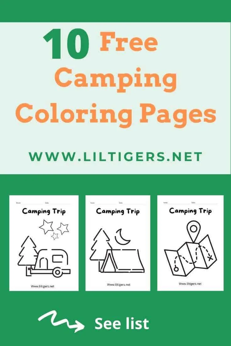 Free printable coloring pages of camping