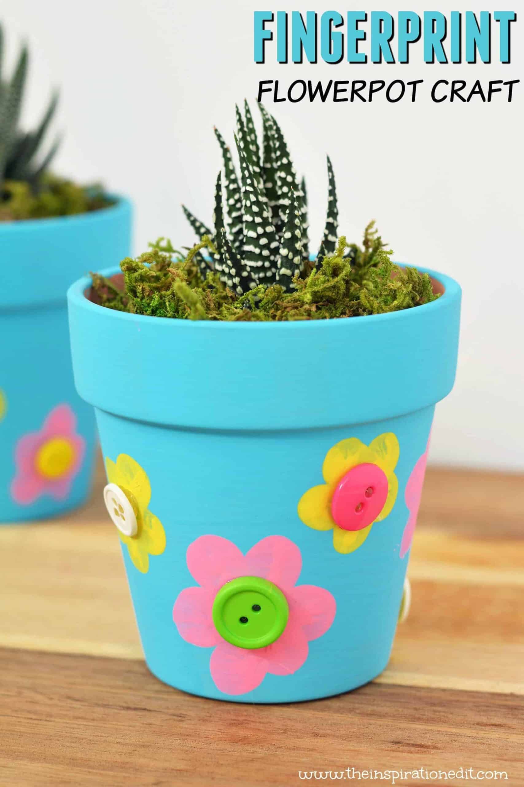 diy flower pot for mother's day craft