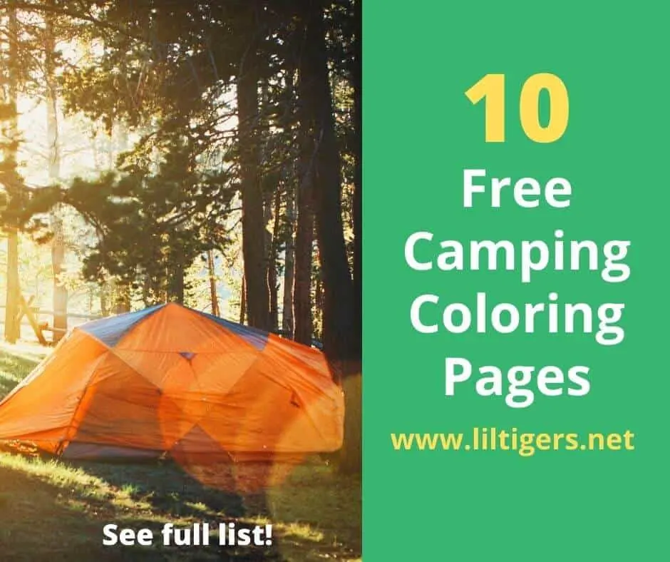 free printable camping coloring sheets