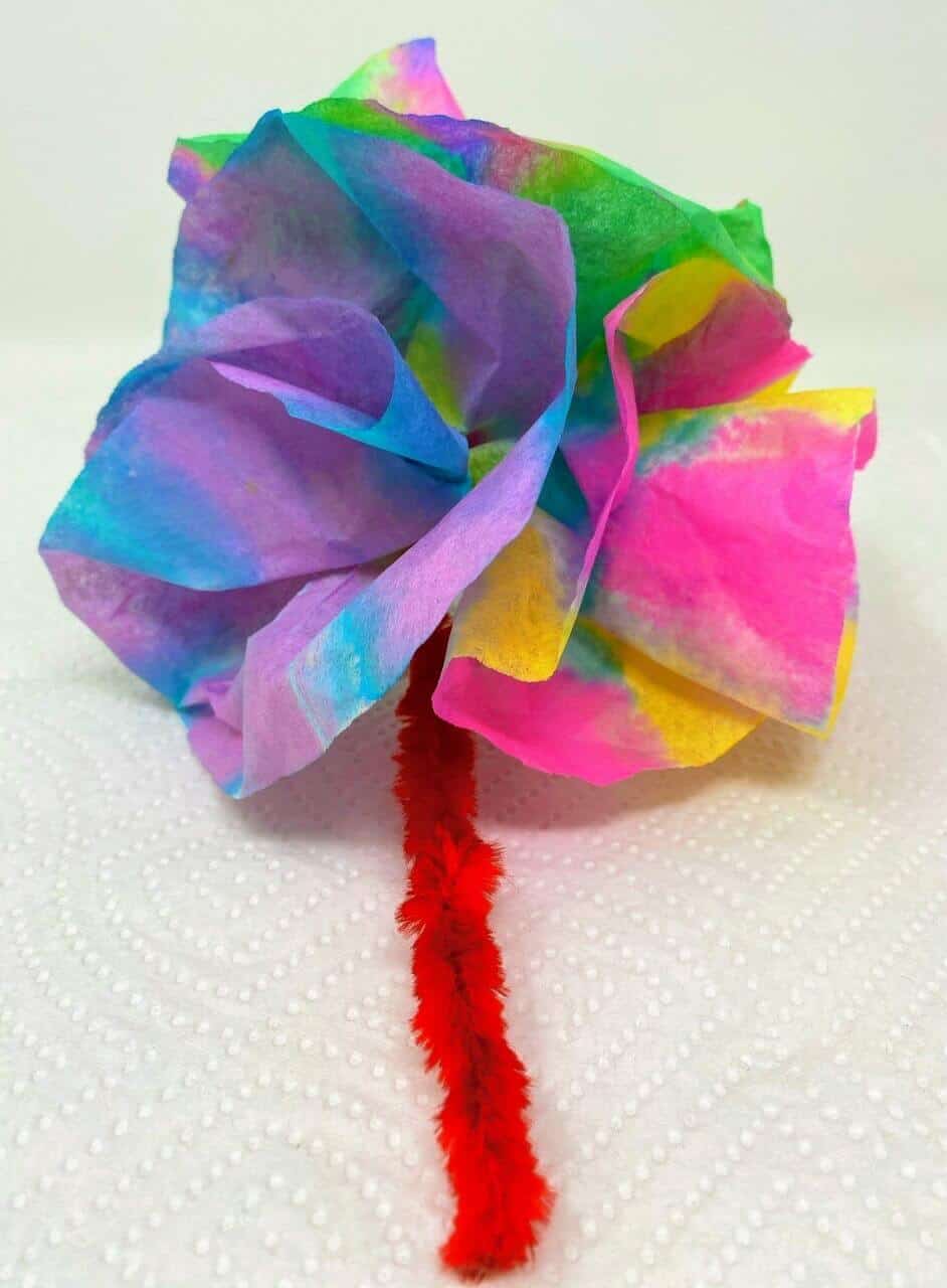 coffee filter flower for mom