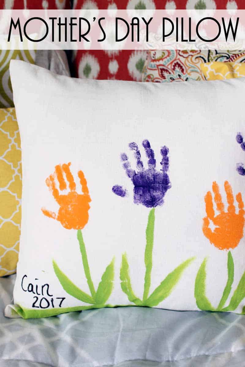 mother's day craft pillow cover