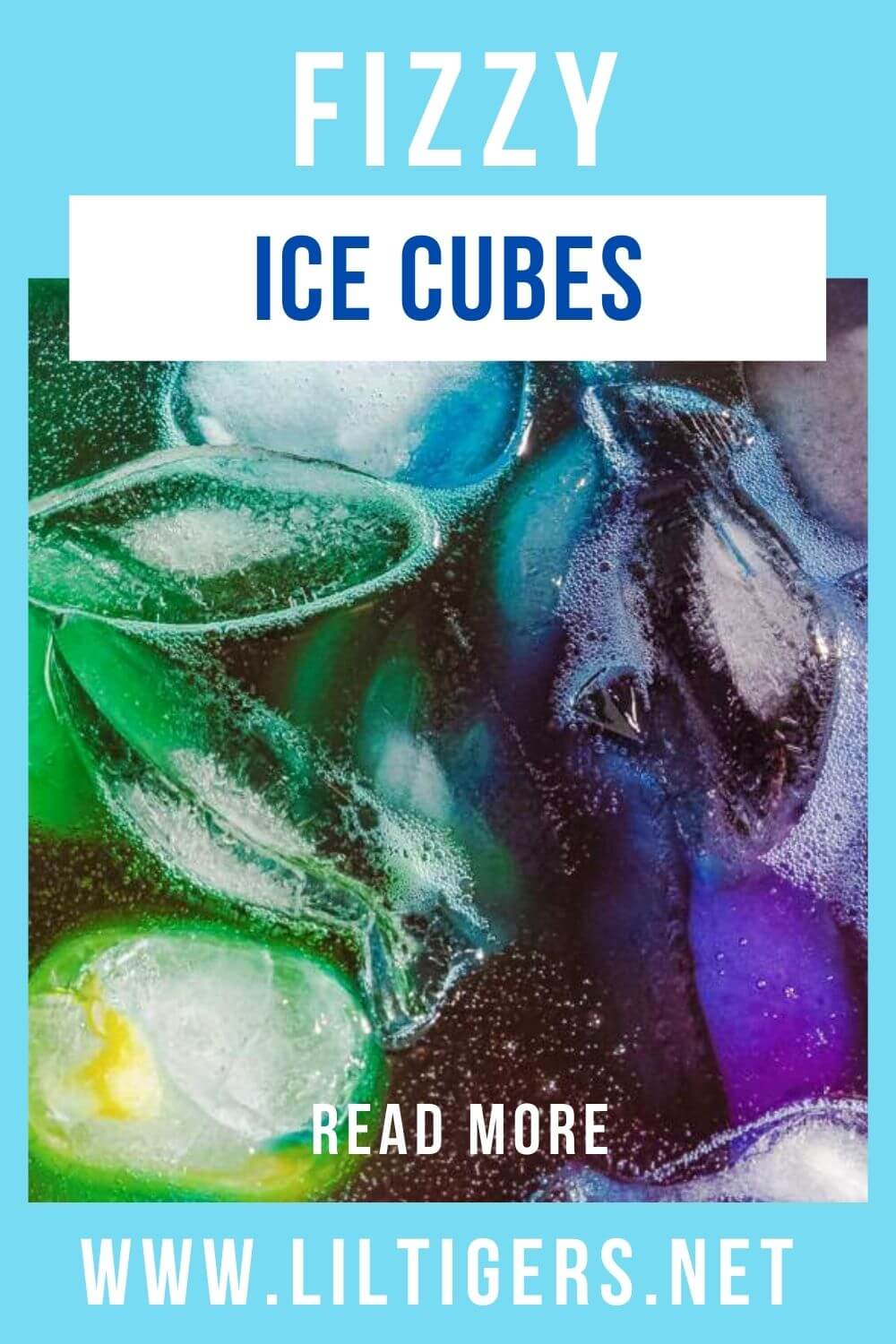 fizzy ice cubes