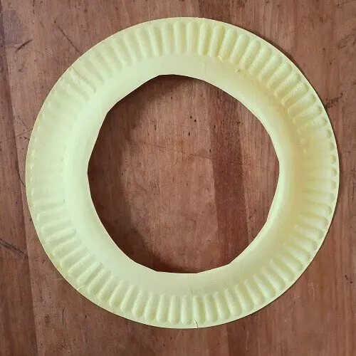 diy paper plate craft step 1