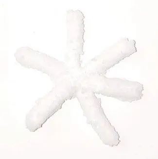 borax crystal snowflake ornaments