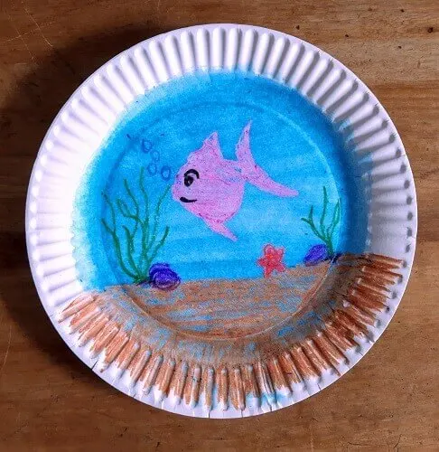 under the ocean paper plate activity