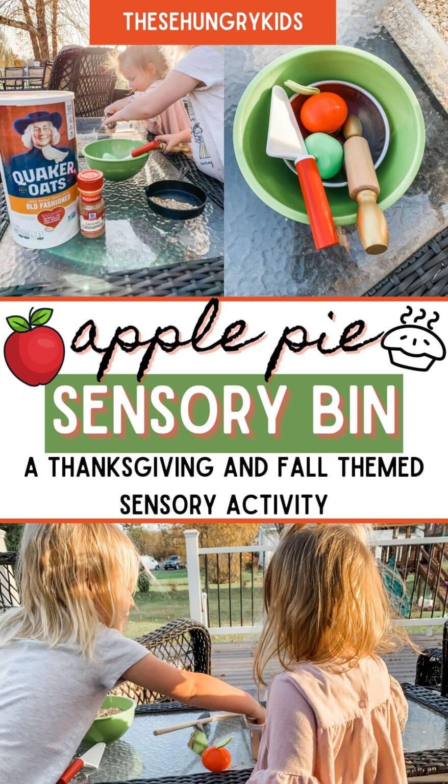Apple Pie Sensory Bin