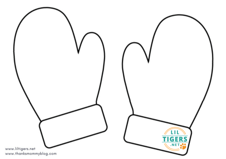 Easy Mitten Craft with Free Printable Mitten Template