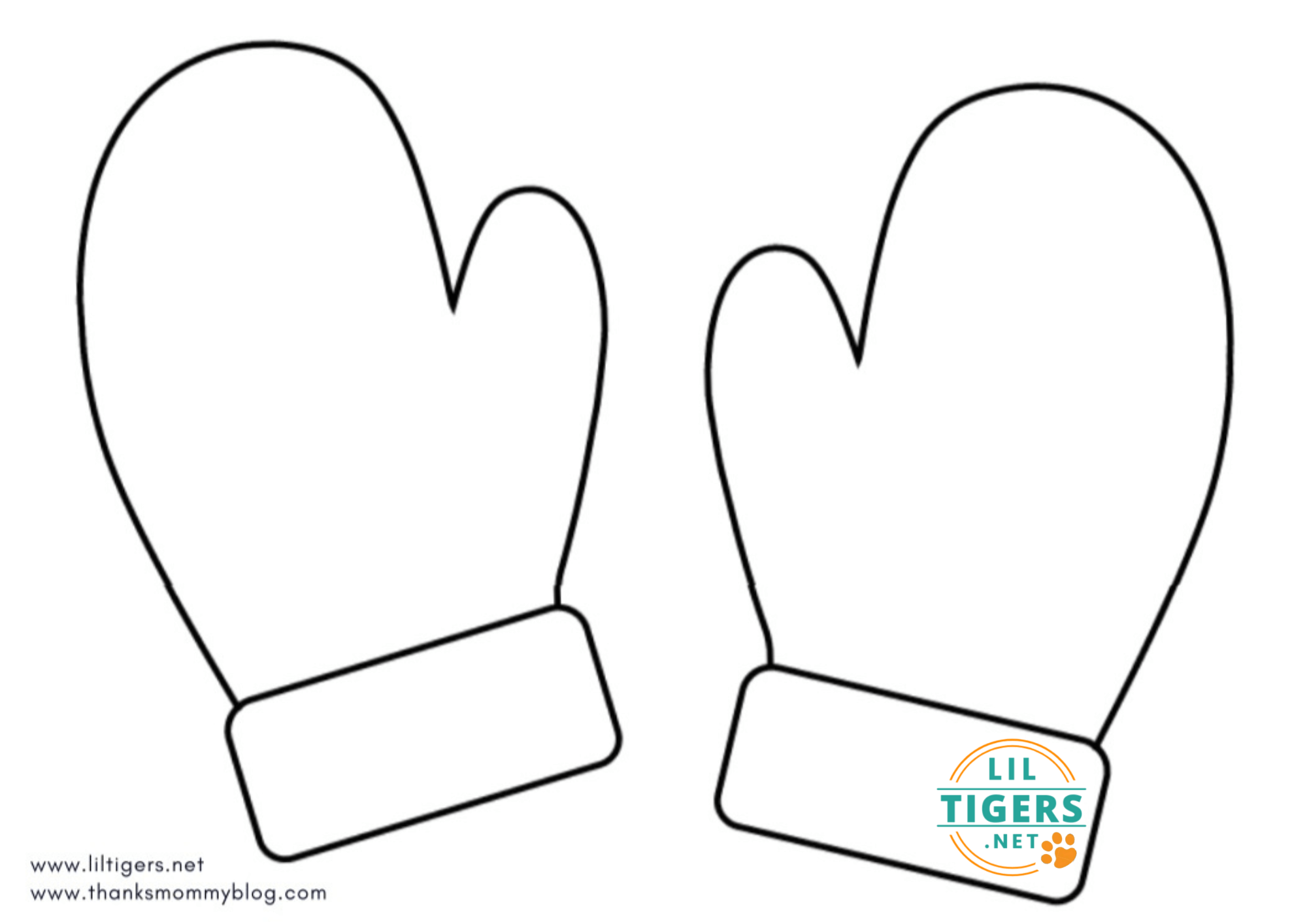 free printable mitten templates