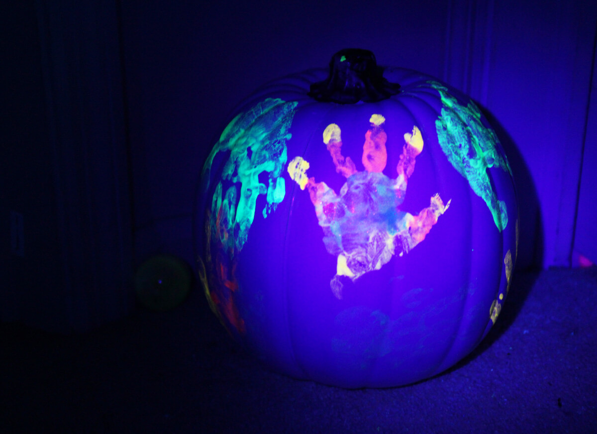 Glow in the dark pumpkin