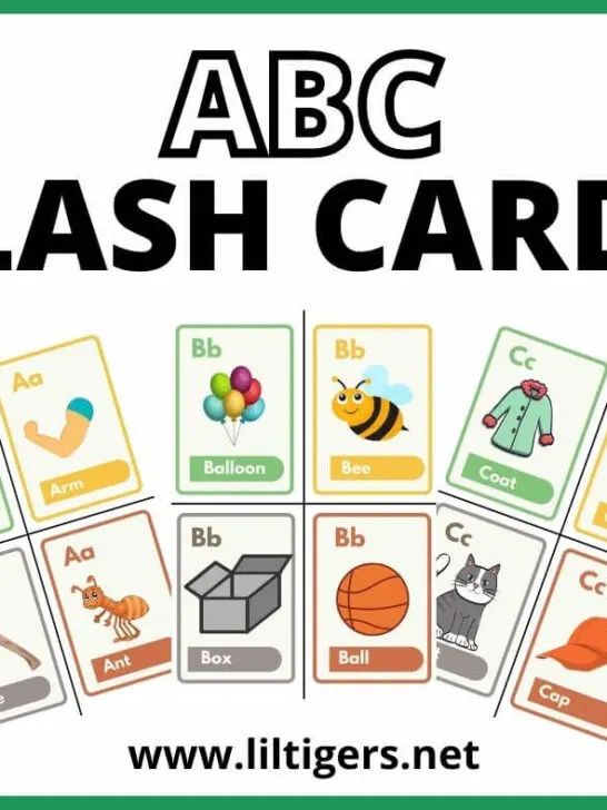 alphabet flash cards