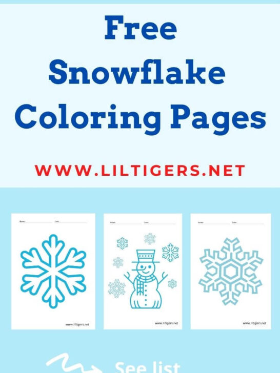 Free Printable Snowflake Coloring Pages