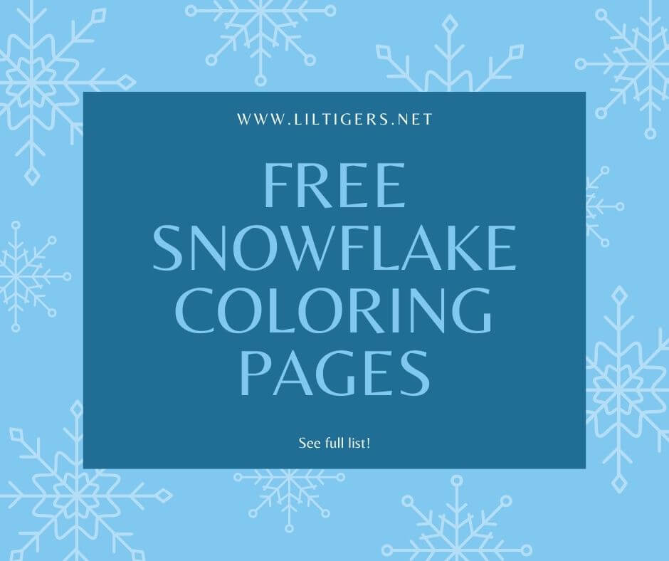 snowflakes coloring sheets