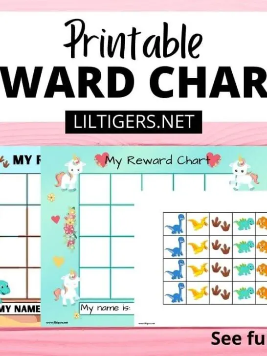 printable reward chart for toddlers