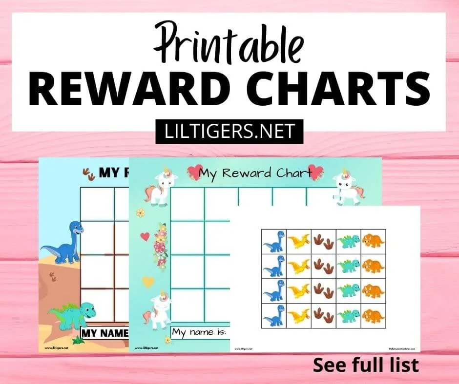 printable reward charts for kids