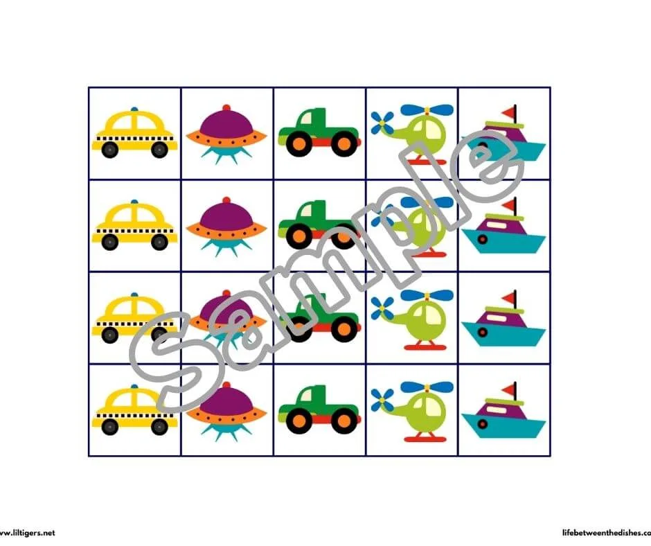 transportation sticker chart free