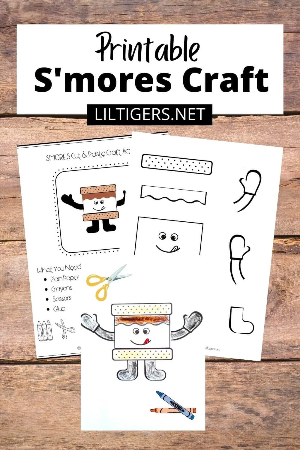 Smores Craft Printable