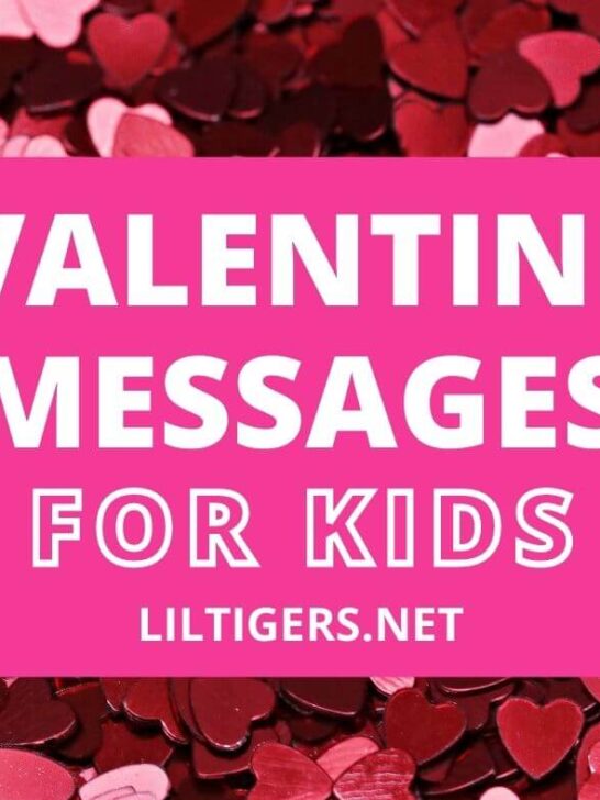 Valentine's messages for kids