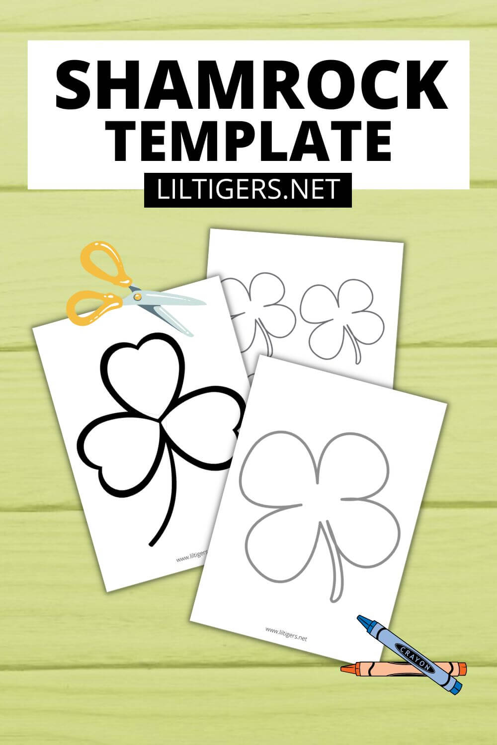 free printable shamrock template