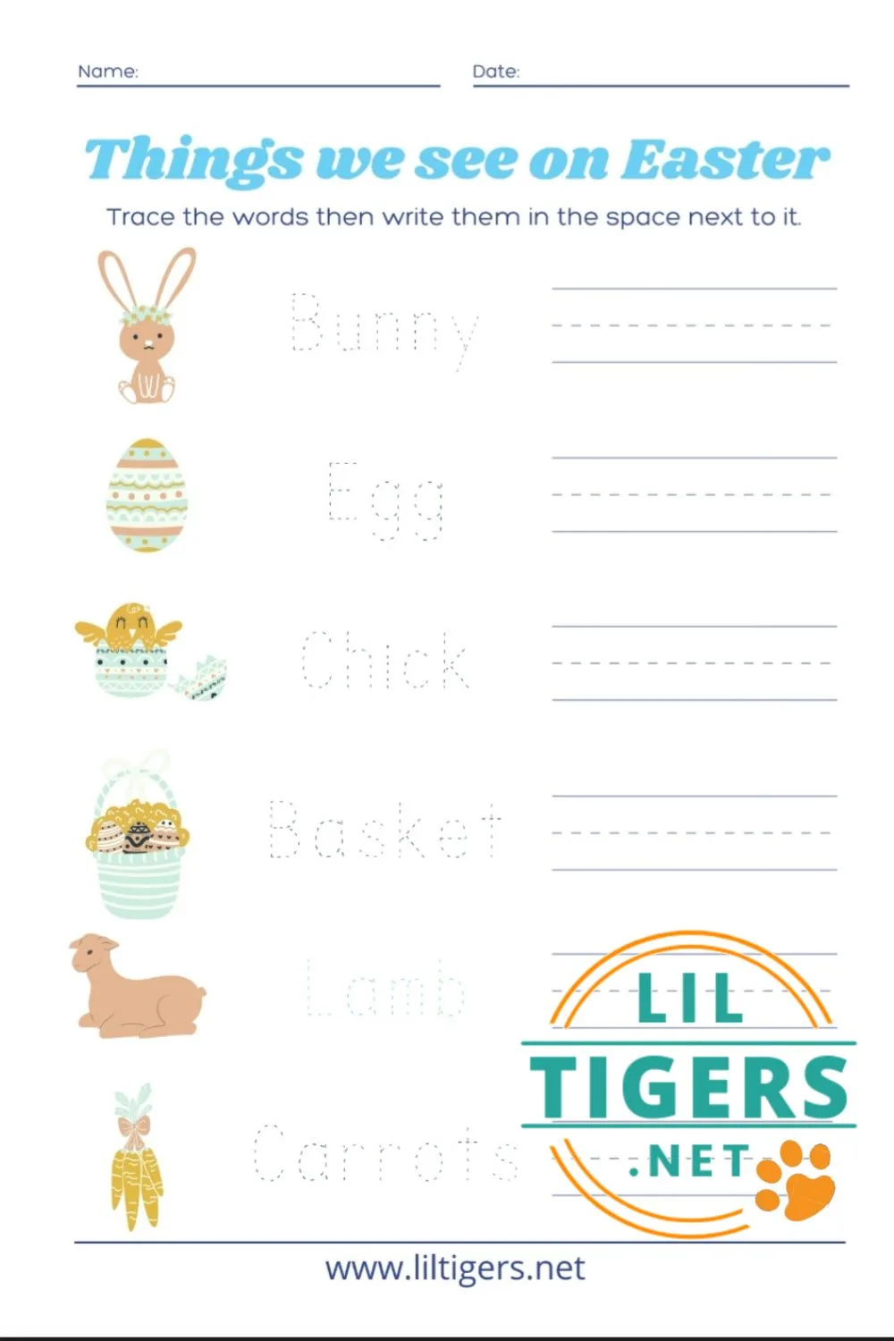 Easter worksheets