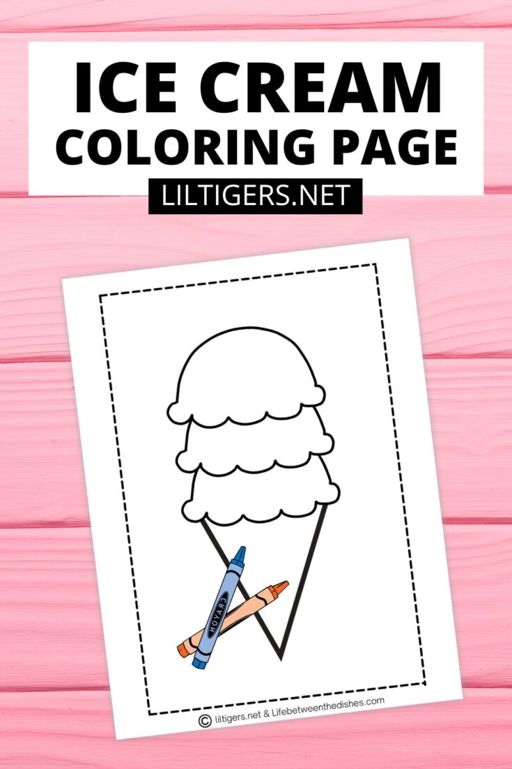 Free Ice Cream Template With Pattern Cards - Lil Tigers