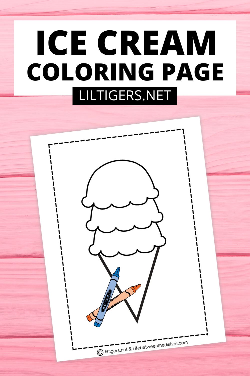 ice cream coloring page