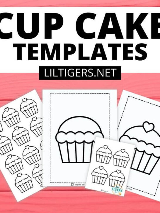 free cup cake templates