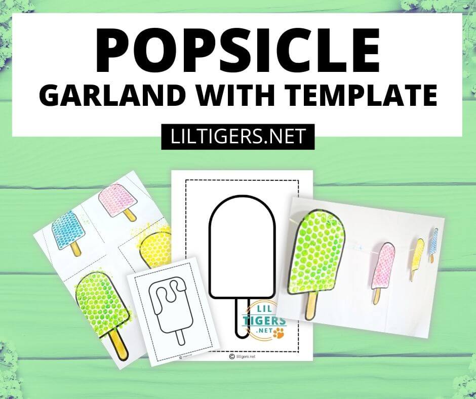 Free Printable Popsicle Template DIY Popsicle Garland