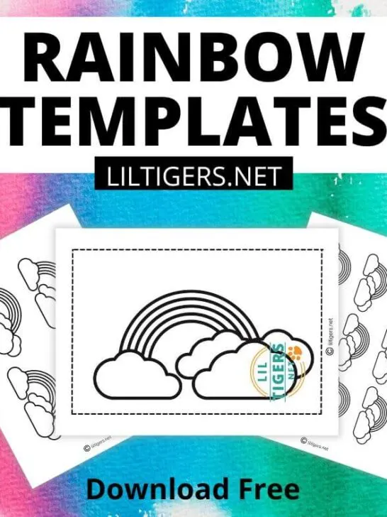 free printable rainbow templates