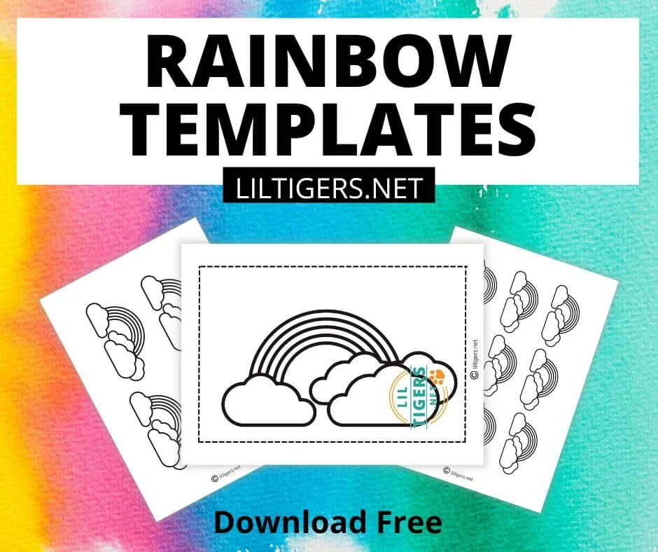 free printable rainbow templates