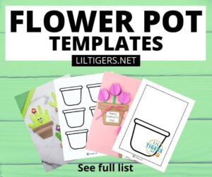 Free Printable Flower Pot Template - Lil Tigers
